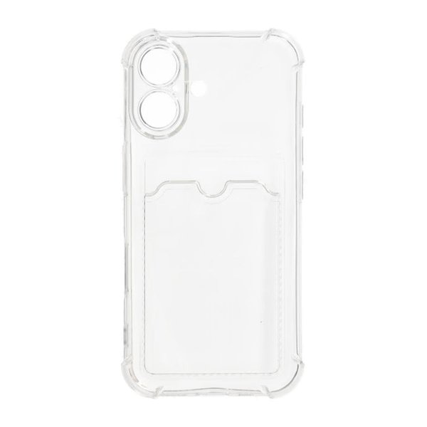 iPhone 16 Plus Skal Korthållare Stöttåligt Transparent