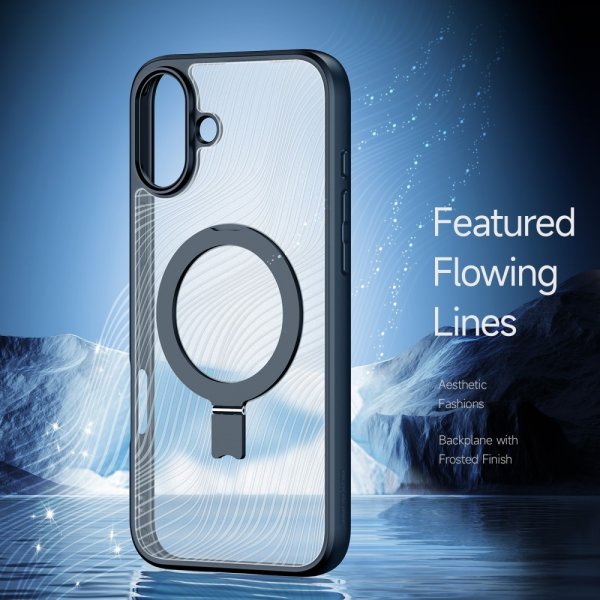 Dux Ducis iPhone 16 Plus Skal Aimo Series MagSafe Kickstand Svart