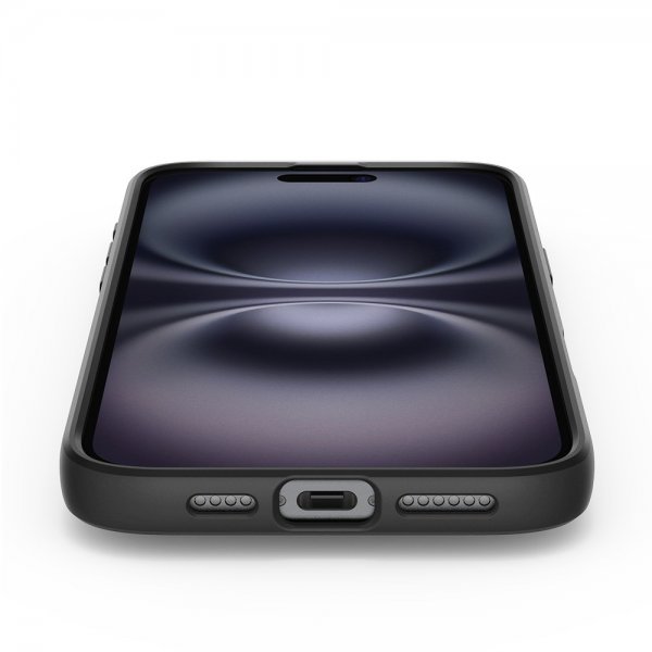 Spigen iPhone 16 Plus Skal Liquid Air Matte Black