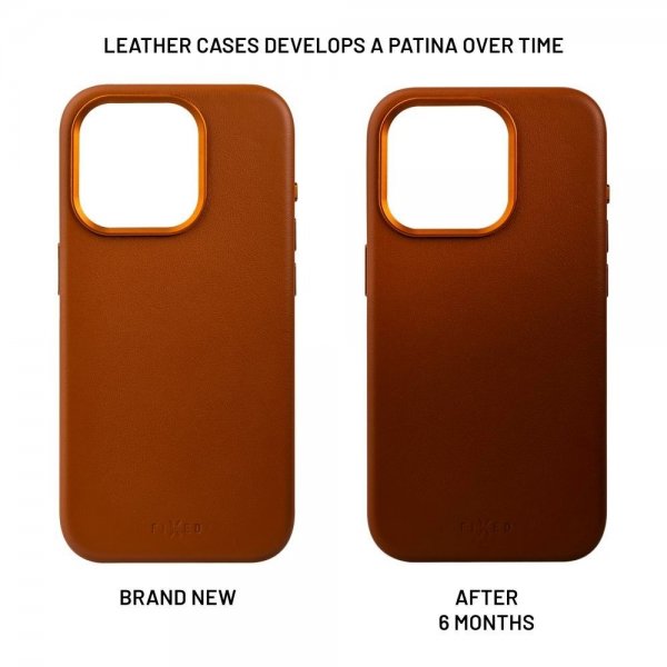 Fixed iPhone 16 Plus Skal MagLeather Brun