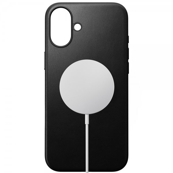 Nomad iPhone 16 Plus Skal Modern Leather Case Svart