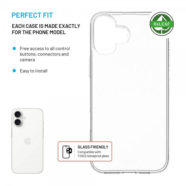 Fixed iPhone 16 Plus Skal ReStory Transparent