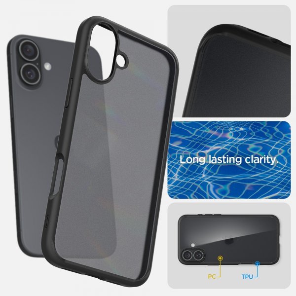 Spigen iPhone 16 Plus Skal Ultra Hybrid Frost Black