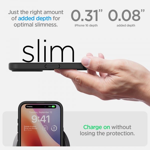 Spigen iPhone 16 Plus Skal Ultra Hybrid Frost Black