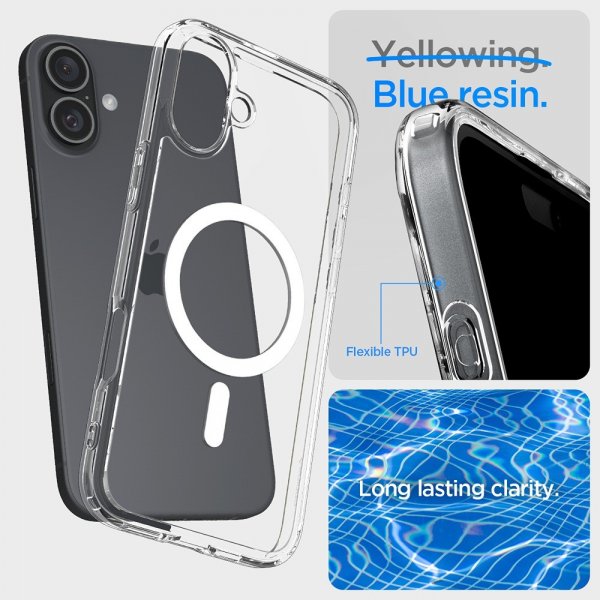 Spigen iPhone 16 Plus Skal Ultra Hybrid MagFit Vit