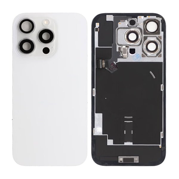 iPhone 16 Pro Baksida Glas - Vit