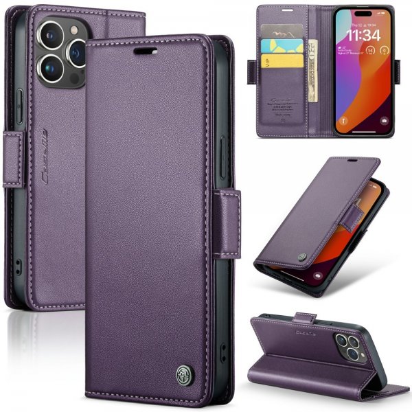 CaseMe iPhone 16 Pro Fodral 023 Series Lila