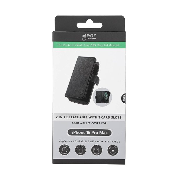 Gear iPhone 16 Pro Fodral 2-i-1 MagSeries Svart