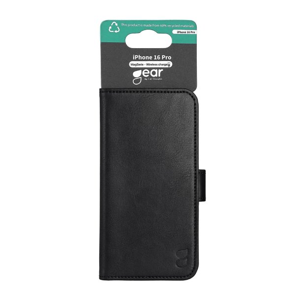 Gear iPhone 16 Pro Fodral 3 Kortfack Svart