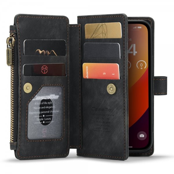 CaseMe iPhone 16 Pro Fodral C30 Series Svart