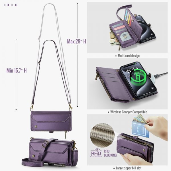 CaseMe iPhone 16 Pro Fodral C36 Series Lila