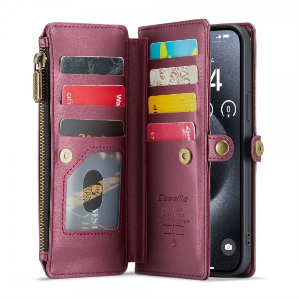 CaseMe iPhone 16 Pro Fodral C36 Series Röd