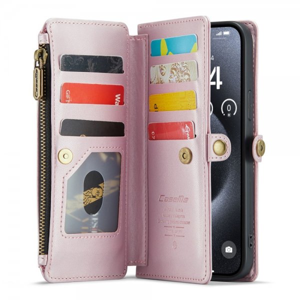 CaseMe iPhone 16 Pro Fodral C36 Series Rosa