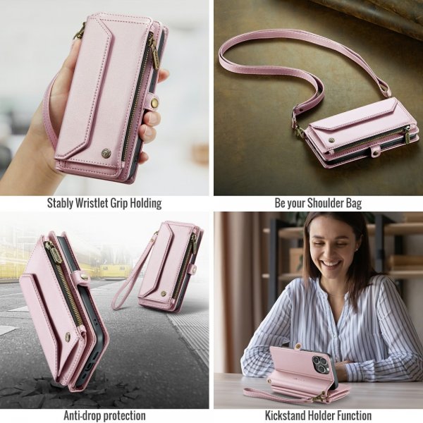 CaseMe iPhone 16 Pro Fodral C36 Series Rosa