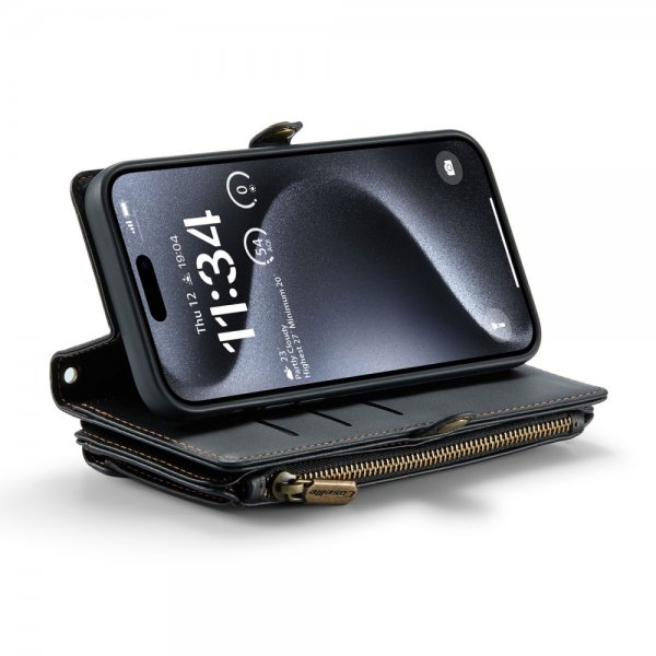 CaseMe iPhone 16 Pro Fodral C36 Series Svart