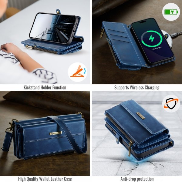 CaseMe iPhone 16 Pro Fodral C39 Series Blå