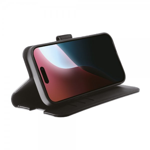 Vivanco iPhone 16 Pro Fodral Classic Wallet Svart
