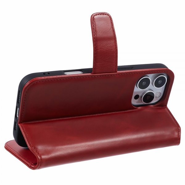 Nordic Covers iPhone 16 Pro Fodral Essential Leather Poppy Red