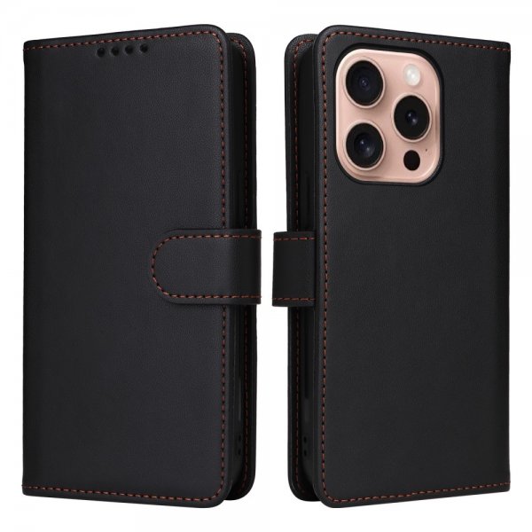Betopnice iPhone 16 Pro Fodral med Löstagbart Skal 005 Svart