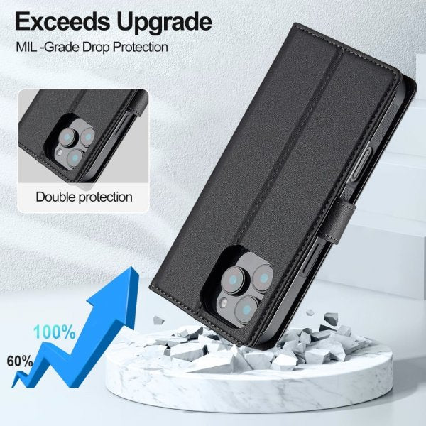 Lc.Imeeke iPhone 16 Pro Fodral med Löstagbart Skal L2 Series MagSafe Svart