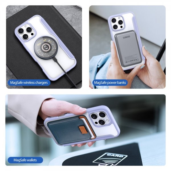 Dux Ducis iPhone 16 Pro Fodral Skin X Pro Series MagSafe Lila