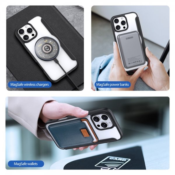 Dux Ducis iPhone 16 Pro Fodral Skin X Pro Series MagSafe Svart