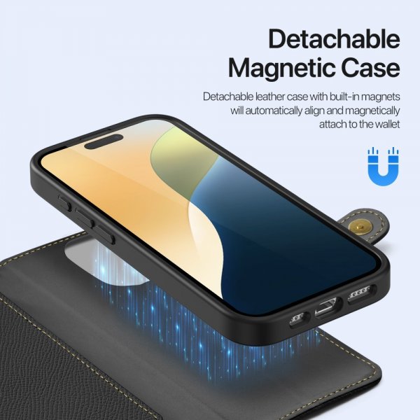 Dux Ducis iPhone 16 Pro Max Fodral 2-i-1 Lawa Series MagSafe Svart
