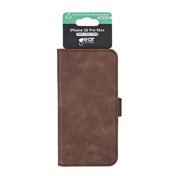 Gear iPhone 16 Pro Max Fodral 3 Kortfack Brun