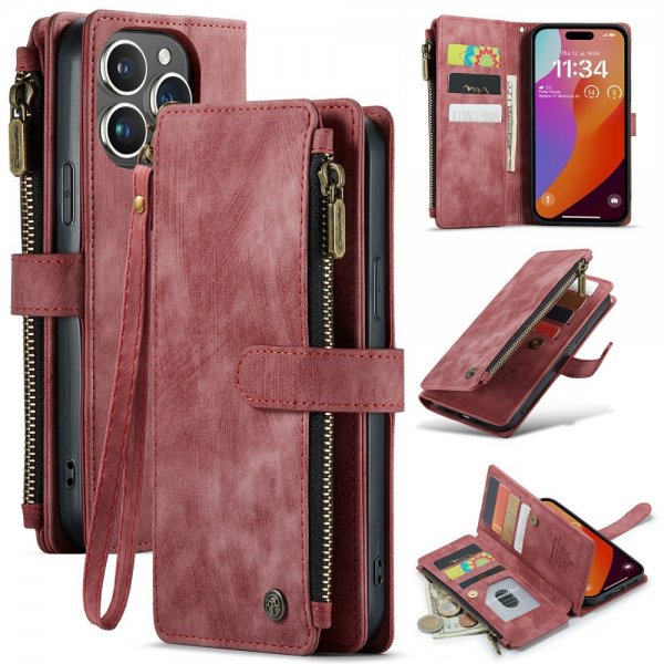 CaseMe iPhone 16 Pro Max Fodral C30 Series Röd
