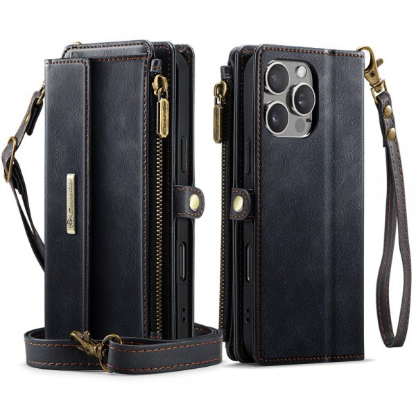 CaseMe iPhone 16 Pro Max Fodral C39 Series Svart