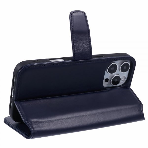 Nordic Covers iPhone 16 Pro Max Fodral Essential Leather Heron Blue