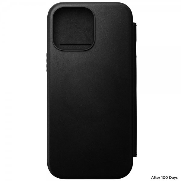 Nomad iPhone 16 Pro Max Fodral Modern Leather Folio Svart