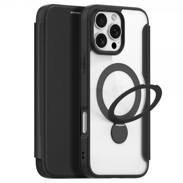 Dux Ducis iPhone 16 Pro Max Fodral Skin X Pro Series Kickstand MagSafe Svart