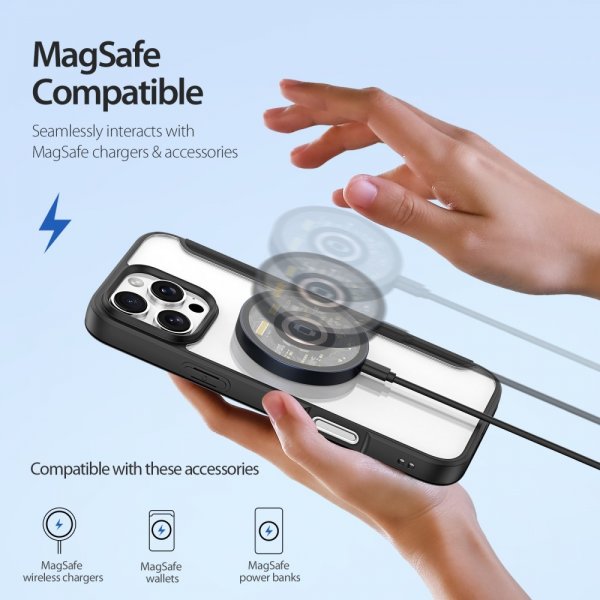 Dux Ducis iPhone 16 Pro Max Fodral Skin X Pro Series MagSafe Svart