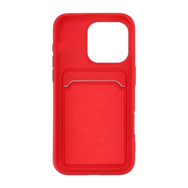 iPhone 16 Pro Max Skal Korthållare Röd