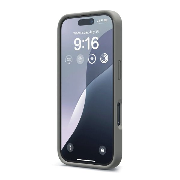Rvelon iPhone 16 Pro Max Skal Silikon Grå