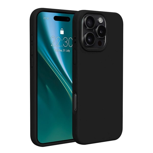 iPhone 16 Pro Max Skal Silikon Svart