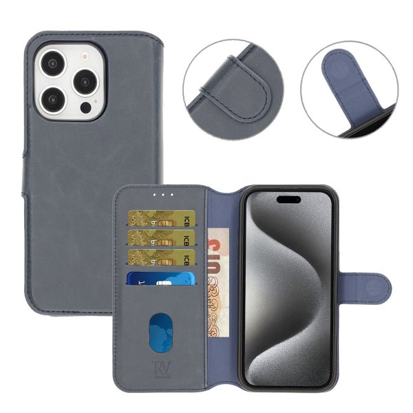 Rvelon iPhone 16 Pro Max Fodral Magnetiskt Avtagbart Skal Blå