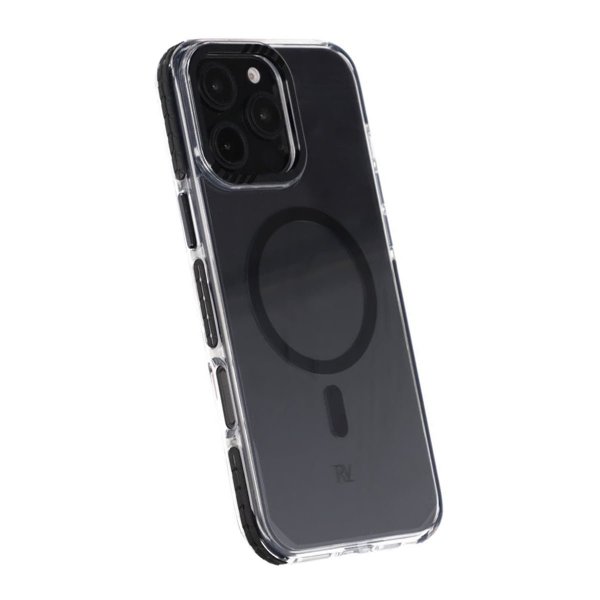 Rvelon iPhone 16 Pro Max Skal TPU MagSafe Svart/Transparent