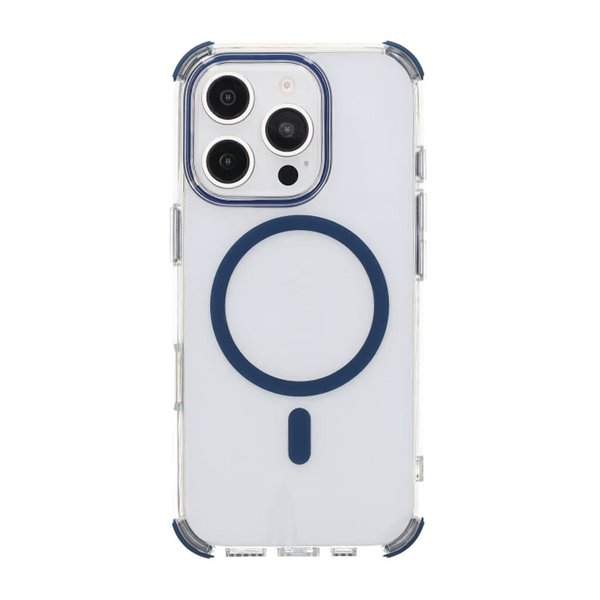 Rvelon iPhone 16 Pro Max Skal Stöttålig MagSafe Blå