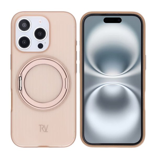 Rvelon iPhone 16 Pro Max Skal Roterbart MagSafe Stativ Vit