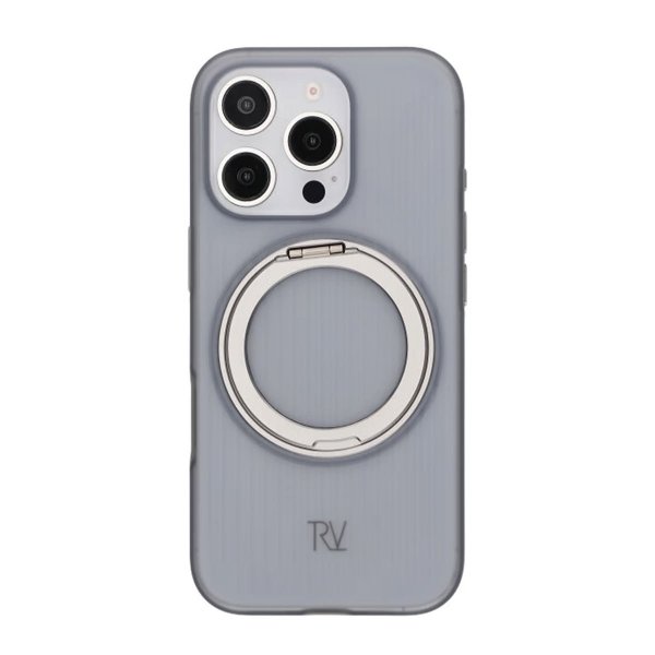 Rvelon iPhone 16 Pro Max Skal Roterbart MagSafe Stativ Grå