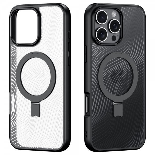 Dux Ducis iPhone 16 Pro Max Skal Aimo Series MagSafe Kickstand Svart
