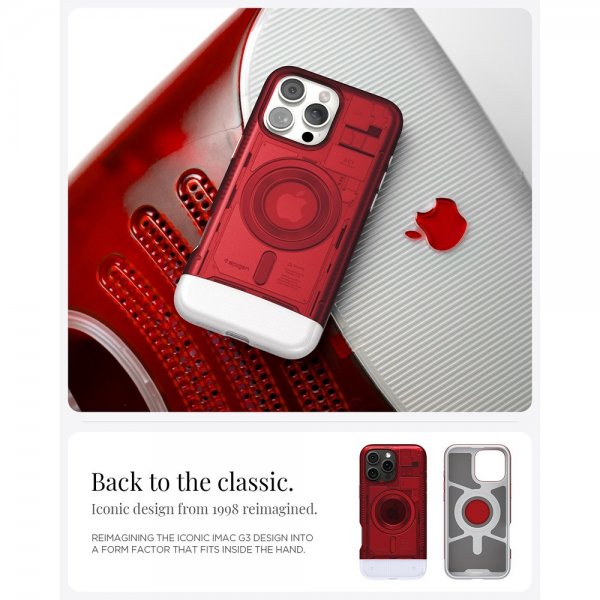 Spigen iPhone 16 Pro Max Skal Classic C1 MagFit Ruby
