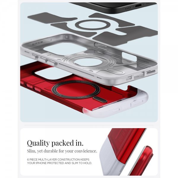 Spigen iPhone 16 Pro Max Skal Classic C1 MagFit Ruby