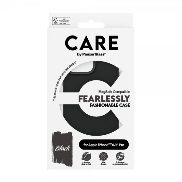 CARE by PanzerGlass iPhone 16 Pro Max Skal Fashionable MagSafe Svart