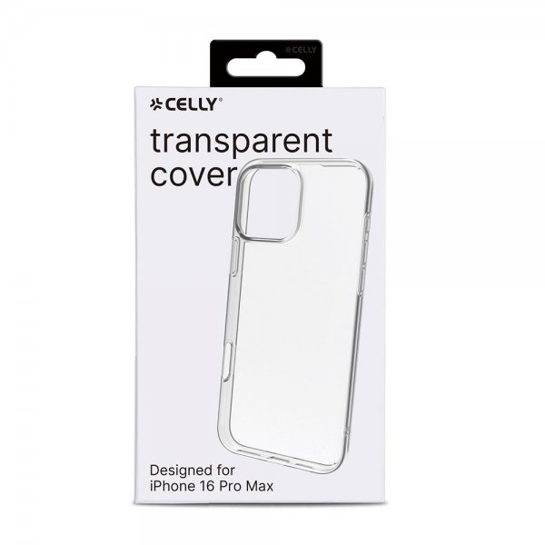 Celly iPhone 16 Pro Max Skal GELSKIN Transparent