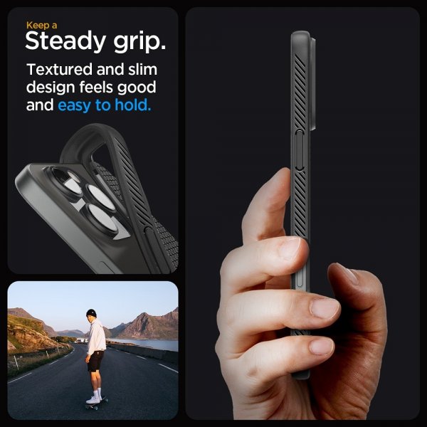 Spigen iPhone 16 Pro Max Skal Liquid Air Matte Black