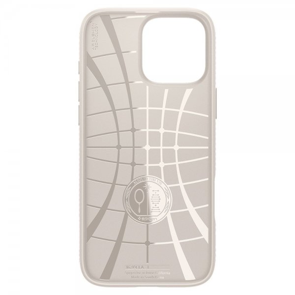 Spigen iPhone 16 Pro Max Skal Liquid Air Natural Titanium