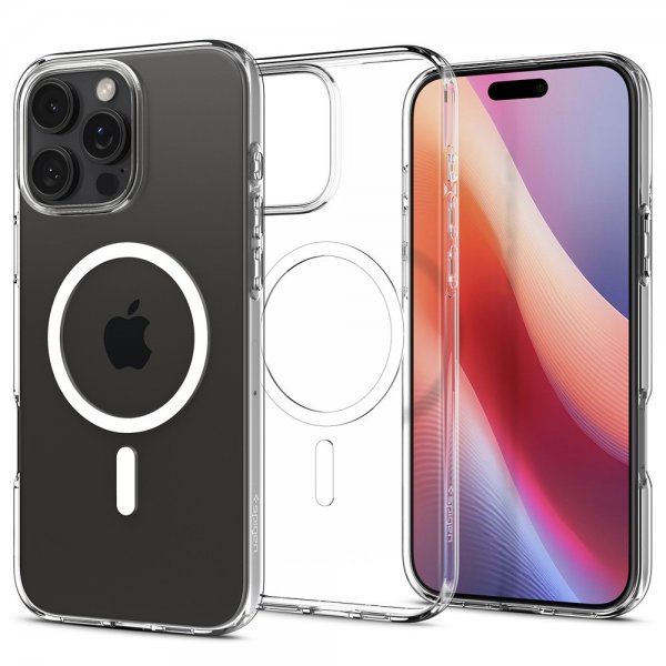 Spigen iPhone 16 Pro Max Skal Liquid Crystal MagFit Crystal Clear